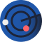 Blue target icon